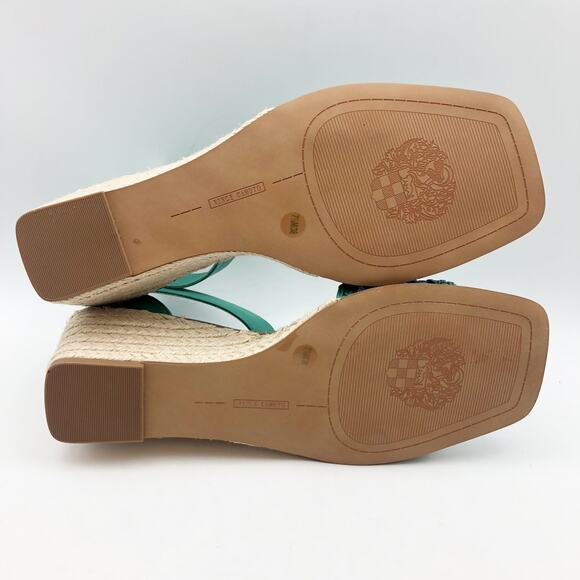 Vince Camuto Womens Bretandi Espadrille Wedge Heel Sandals Size 7.5 Ocean NIB - Picture 9 of 11